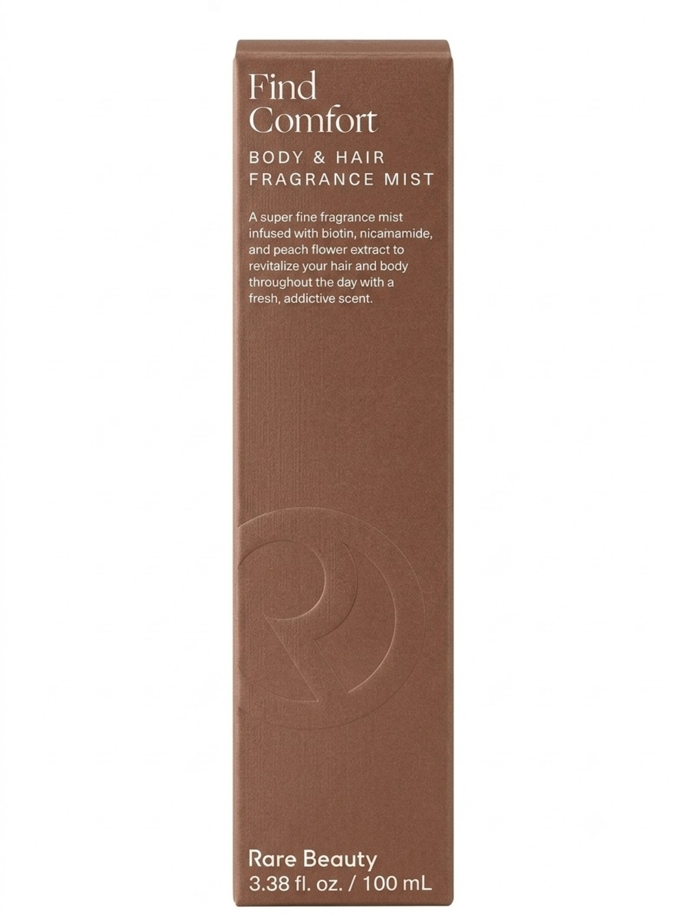 Rare Beauty Find Comfort Body & Hair Fragrance Mist — Brown Packaging